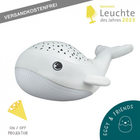 Balena MegaLight LED WILLY WHALE cu proiector de stele reglabil cu baterie [2]