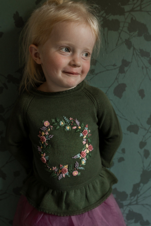 Bluza  brodată, bumbac organic, Ellie, Hanevild [2]