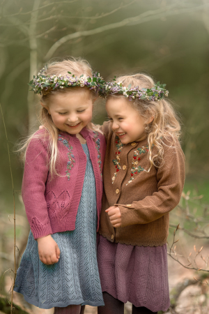 Bluza tricotată, brodată, bumbac organic,Marie, Hanevild [1]