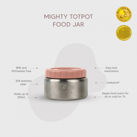 Borcan termoizolant, Blush Pink, 250 ml [3]