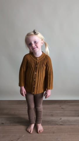 Cardigan Oscar, tricotat, bumbac organic, Hanevild [8]