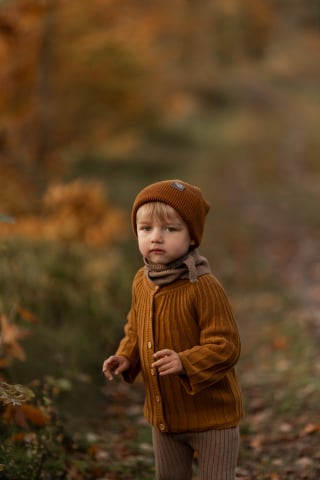 Cardigan Oscar, tricotat, bumbac organic, Hanevild [4]