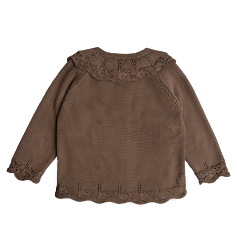 Cardigan tricotat, Ally, bumbac organic, Hanevild [4]