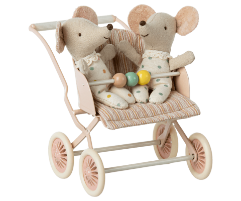 Carucior mini pentru soricei Maileg – Rose [3]