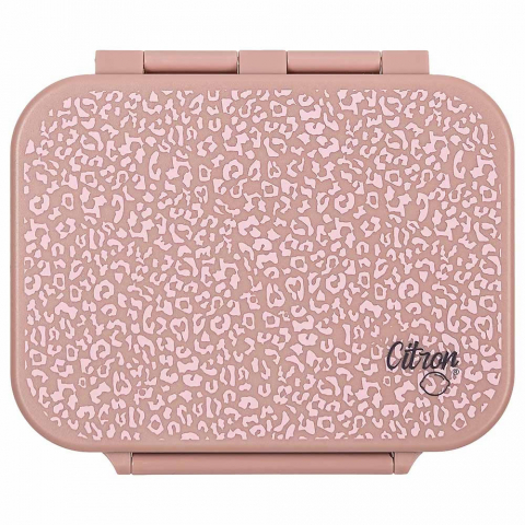 Caserola gustări cu 3 compartimente - Pink Animal Print, Leona [5]