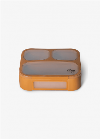 Caserola pentru prânz, cu furculiță și lingură - Caramel [1]