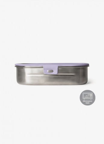Caserola pentru prânz din oțel inoxidabil - 2 compartimente - violet [3]