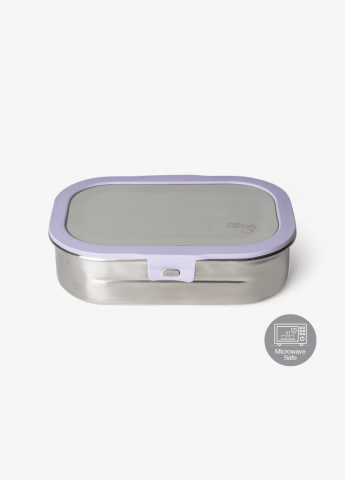 Citron - Caserola pentru prânz din oțel inoxidabil - 2 compartimente - violet