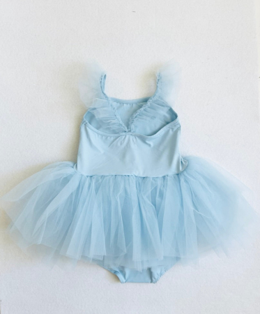 DOLLY by LePetitTom - Costum de baie cu tutu, DOLLY® UPF50+, bleu