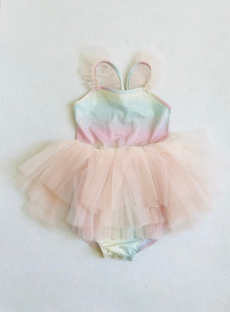 Branduri - Costum de baie cu tutu, DOLLY® UPF50+, curcubeu