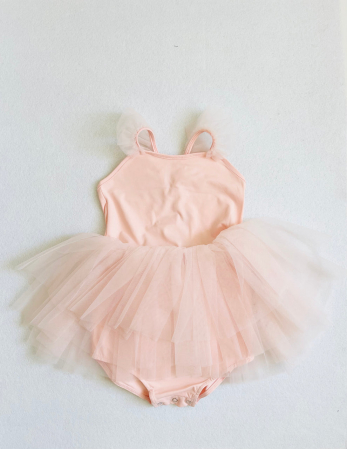 DOLLY by LePetitTom - Costum de baie cu tutu, DOLLY® UPF50+, roz dolly