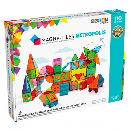 Magna Tiles - Magna Tiles Metropolis, set magnetic 110 piese