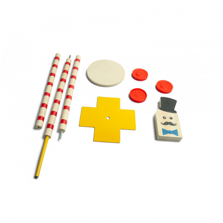 Echilibristul Bob, joc de aruncare la tinta, BS Toys [4]