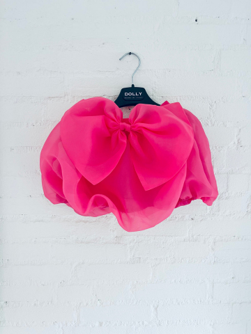 FUSTA  CU FUNDA MARE,  ORGANZA barbiepink [4]