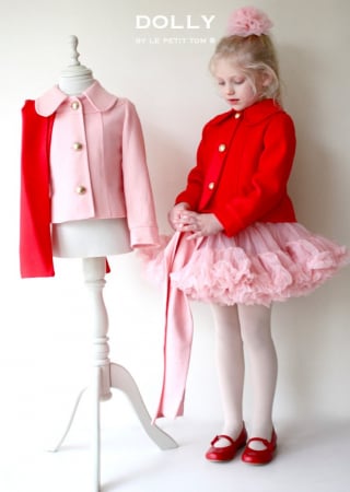 DOLLY by LePetitTom - Fusta Tutu Pettitskirt + Tutu pentru păpușă + rucsac de balet de marcă