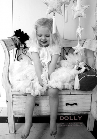 DOLLY by LePetitTom - Fusta Tutu Pettitskirt + Tutu pentru păpușă + rucsac de balet de marcă