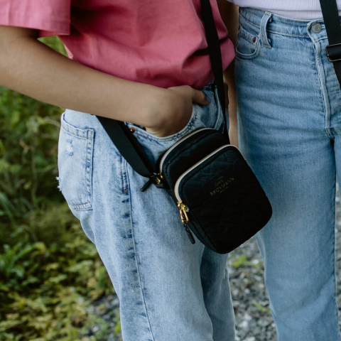 Back to school - Geanta Crossbody, Black Gold