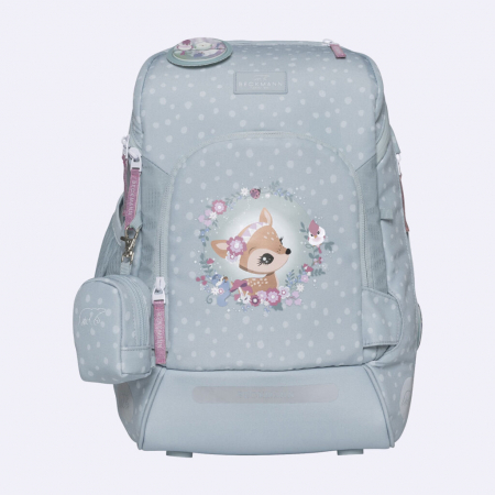 Beckmann - Ghiozdan, rucsac ergonomic cu perna de aer, Active Air FLX,  Forest Deer Dusty Mint