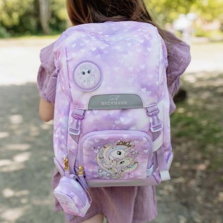 Penare si ghiozdane - Ghiozdan, rucsac ergonomic pentru scoala, Clasic, Unicorn Princess Purple
