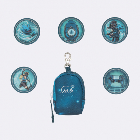 GHIOZDAN, RUCSAC ERGONOMIC CU PERNA DE AER, SET ACTIVE AIR FLX 6 PIESE, NINJA MASTER [19]