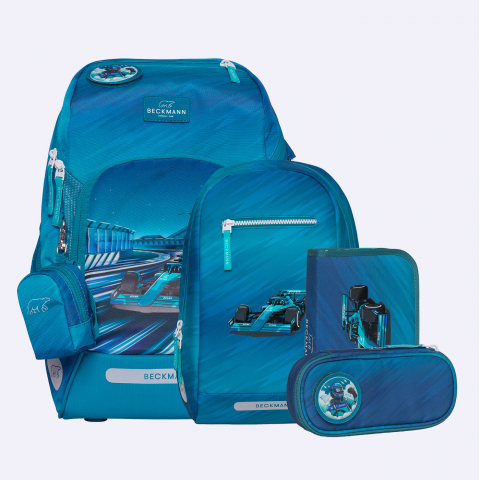 Branduri - Ghiozdan, rucsac ergonomic cu perna de aer, set Active Air FLX 6 piese, Racing