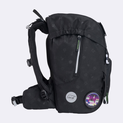 Ghiozdan, rucsac ergonomic pentru școală, Clasic  Pixel [3]