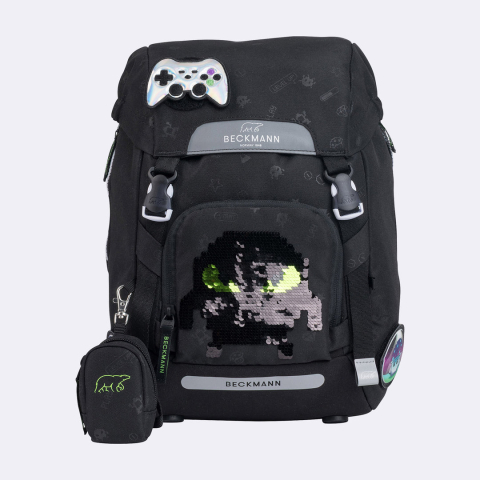 Beckmann - Ghiozdan, rucsac ergonomic pentru școală, Clasic  Pixel