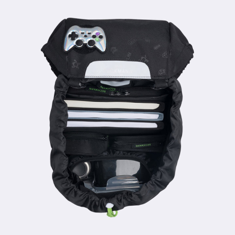 Ghiozdan, rucsac ergonomic pentru școală, Clasic  Pixel [5]