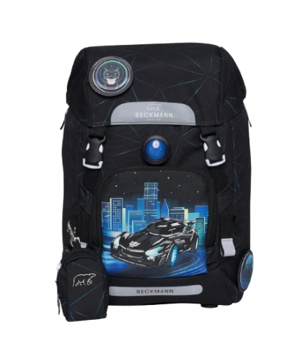 Accesorii - Ghiozdan, rucsac ergonomic școală, Clasic, Night rider