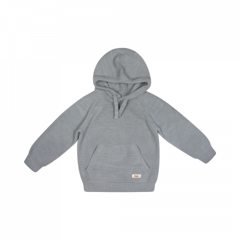 Haine - Hoodie Clay, bumbac organic, Greyish blue, Baje