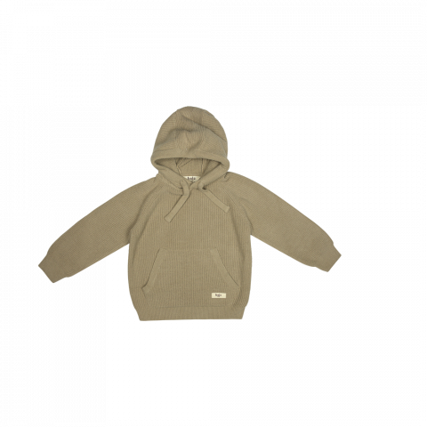 Hoodie Clay, bumbac organic, Peanut, Baje [3]