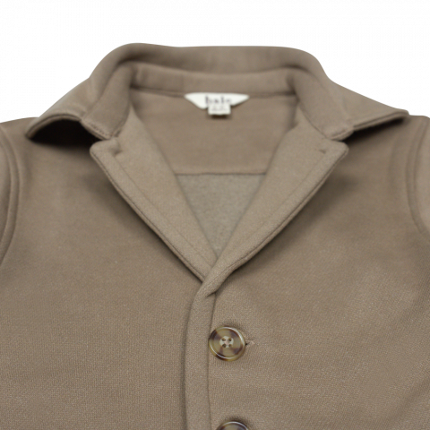 Jacheta Raven, bumbac organic, Taupe, Baje [3]