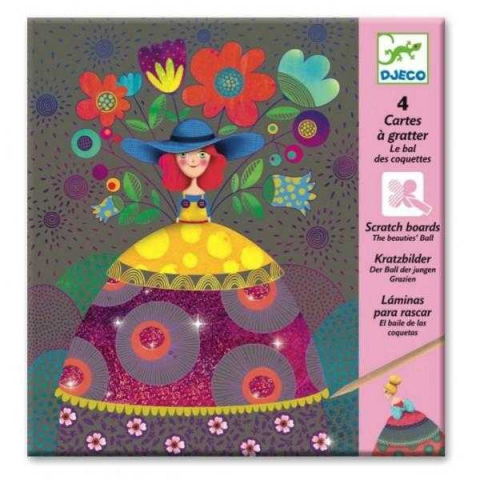 Accesorii - Joc creativ de razuit Fete frumoase, Djeco