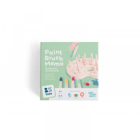 Brand - Joc de memorie Pensule colorate, BS Toys