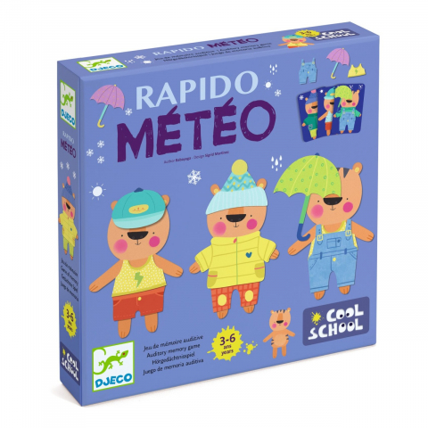 De rol - Joc de memorie Rapido Meteo, Djeco