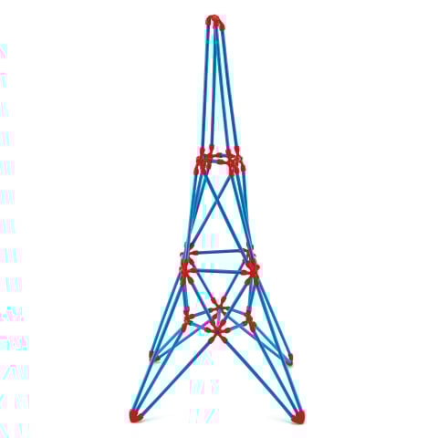 Branduri - Jucarie din bambus Flexistix - Turnul Eiffel (62 piese)