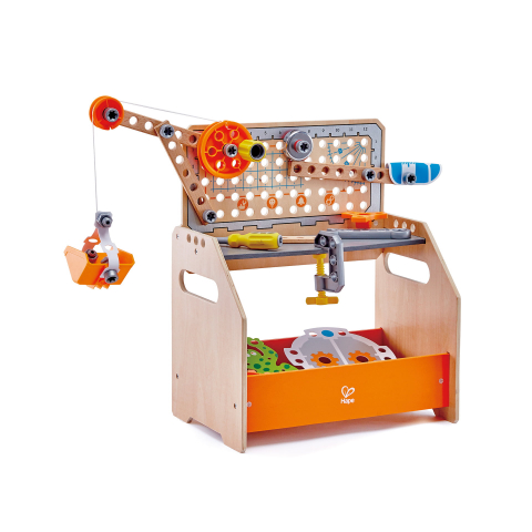 Jucarii Hape - Jucarie din lemn - Banc de lucru stiintific (58 piese)