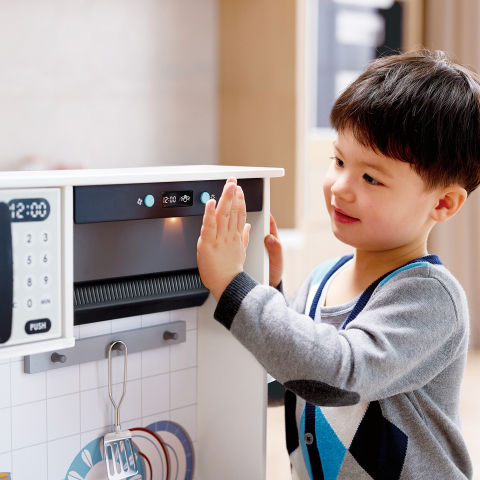 Jucarie din lemn - Bucatarie pentru copii, inteligenta, moderna [3]