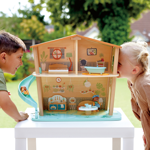 Jucarie din lemn - Casa din jungla a tigrilor (38 piese) [1]