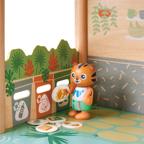 Jucarie din lemn - Casa din jungla a tigrilor (38 piese) [4]