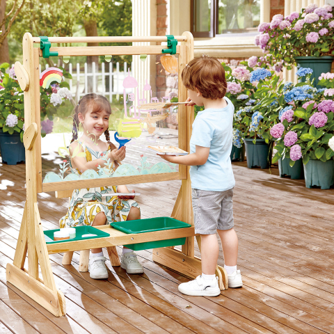 Jucarie din lemn copii - Sevalet de arta in aer liber [1]