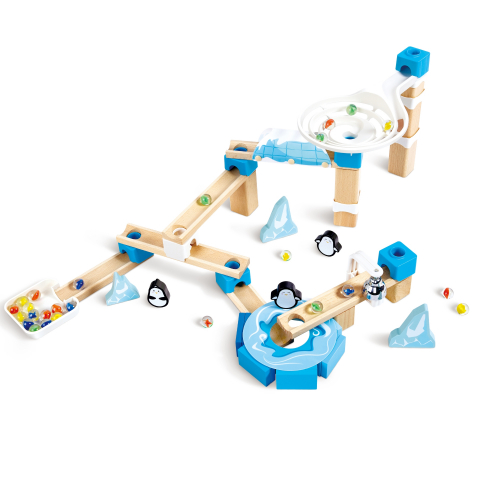 Jucarie din lemn - Marble Run Penguin Playland (112 piese) [2]