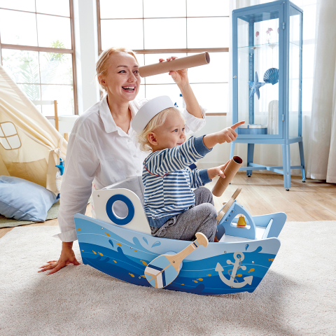 Jucarie din lemn pentru copii - Barca capitanului [1]