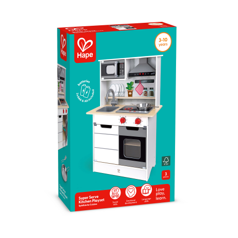 Jucarie din lemn - Set de joaca pentru copii, bucatarie Super Serve [5]