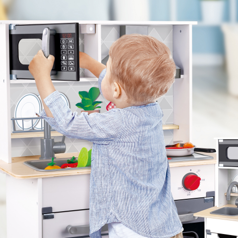 Jucarie din lemn - Set de joaca pentru copii, bucatarie Super Serve [1]