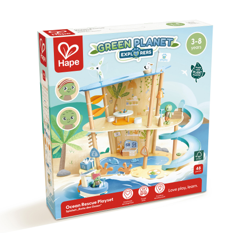 Jucarie din lemn - Set de joaca salvarea oceanelor (48 piese) [5]