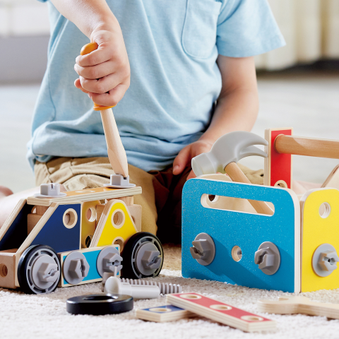 Jucarie din lemn - Set de scule de construit pentru copii [5]