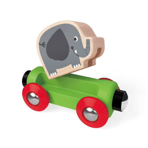 Jucarie din lemn - Tren calatorie in Jungla [3]