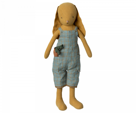 Produse - Jucărie textilă, Bunny size 3, Dusty yellow - Overall, Maileg
