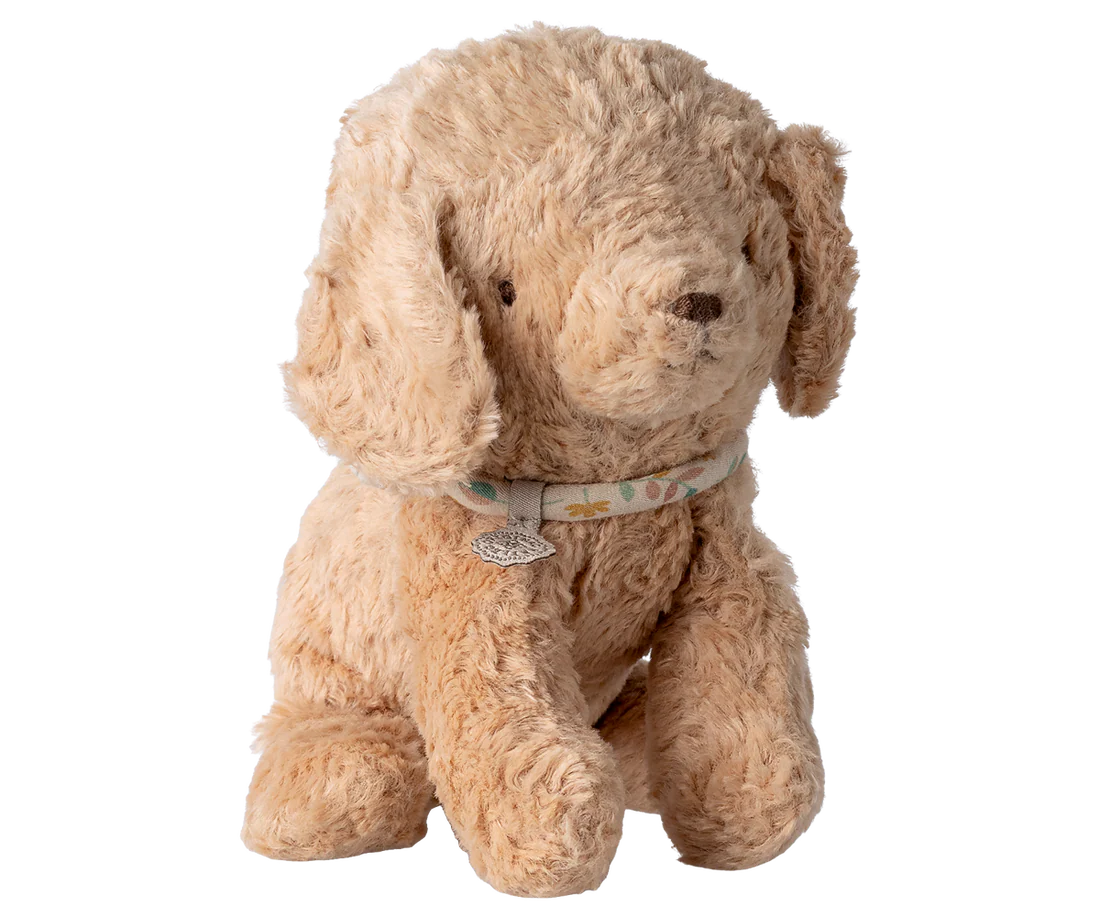 Jucării bebe - jucarie textila maileg  - Cățeluș, Mic - ROZ DESCHIS